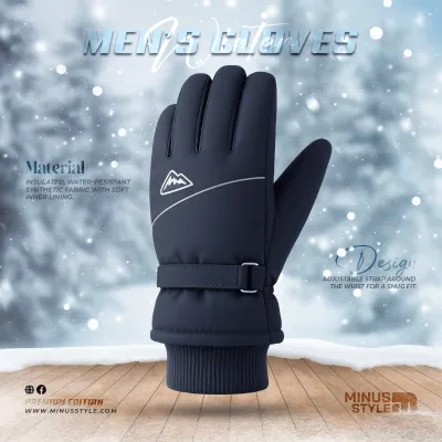 China Hand Gloves - Blue (With Cuff)